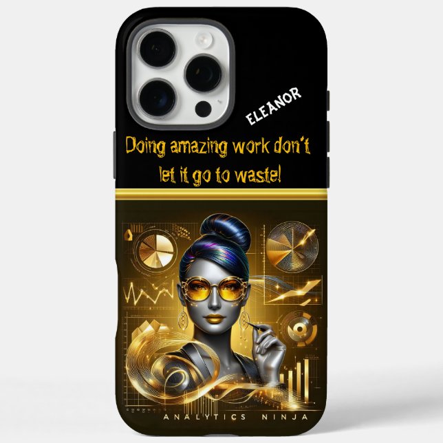 Data Scientist Merging Art and Analytics Case-Mate iPhone Case (Back)