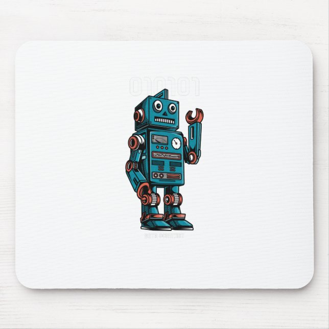 Data Scientist Robot Design Mouse Pad (Front)