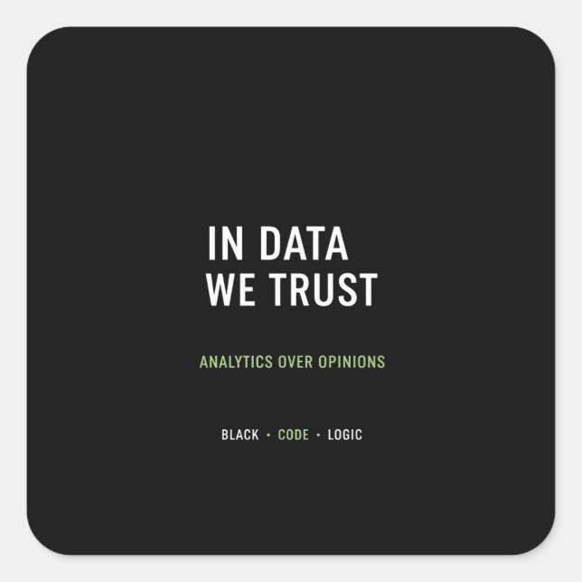 Data Scientist Square Sticker (Front)