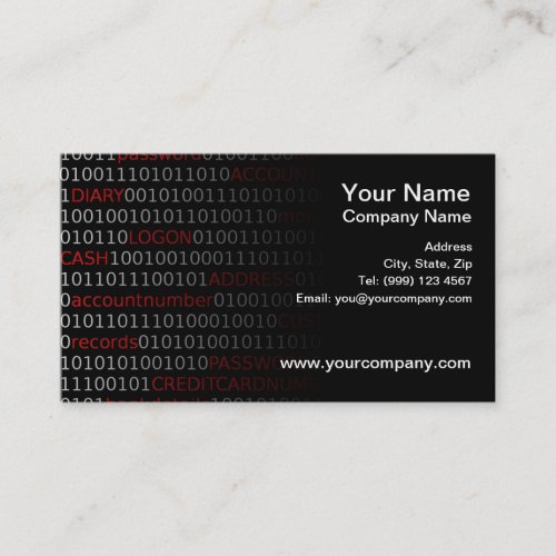 Data Security Business Card