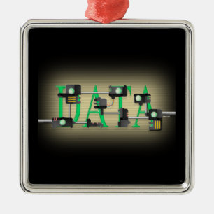Data Security Metal Ornament