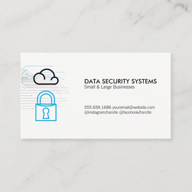 Data Security Systems | Cloud Storage Appointment Card (Front)
