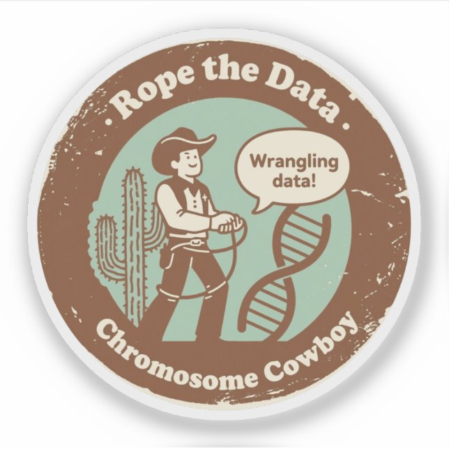 Data Wrangler on the Range Genomics Edition Sticker (Front)
