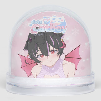 Date A Catboy Official Snow Globe