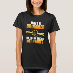 Date A Drummer Drum Player Expert Drumming   Graph T-Shirt