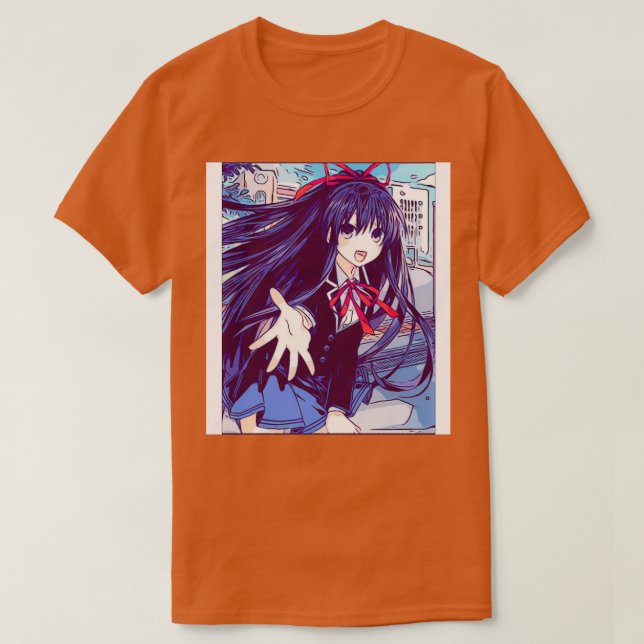 Date A Live Tohka Yatogami Sketch T-Shirt (Design Front)
