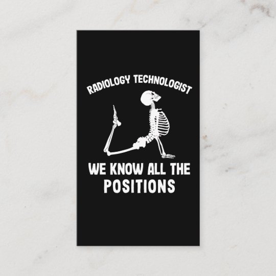 Date A Rad Tech Radiologist Skeleton Radiology Business Card | Zazzle.com