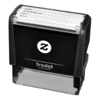  Self-Inking Stamp with Your Signature and Department Signature  Stamp Business Office Stamp Custom Text : Office Products