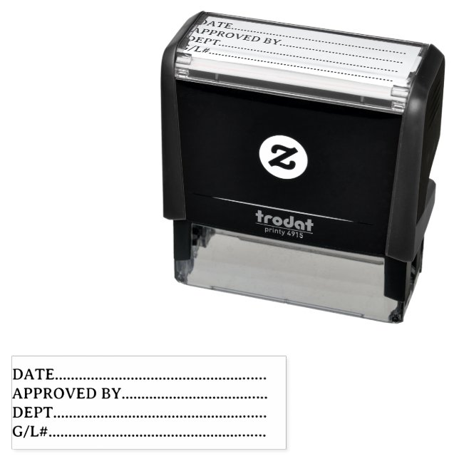 Date Approved By Dept General Ledger Business  Self-inking Stamp (In Situ)