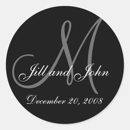 date-first-names-and-initial-monogram-sticker-zazzle