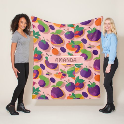Date Geometric Colorful Personalized Pattern Fleece Blanket