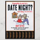 Date Night Babysitting Child Care Flyer at Zazzle