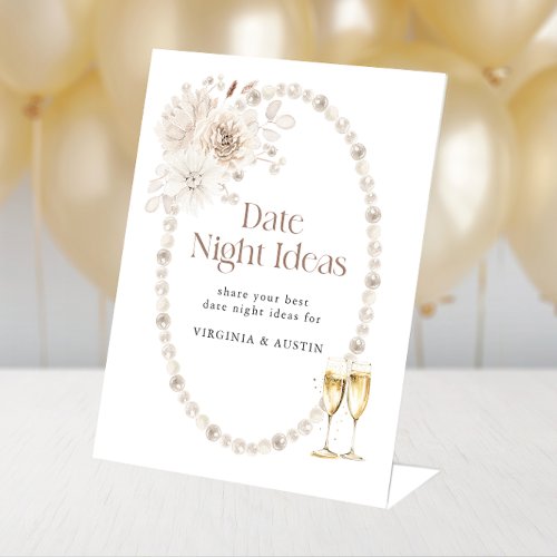 Date Night Bridal Shower Sign