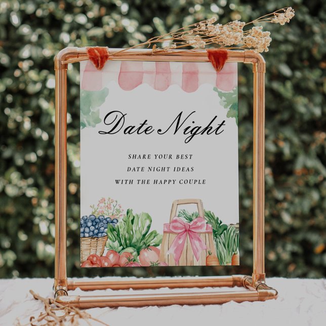 Date Night Fresh Off The Market Bridal Shower Sign (Creator Uploaded)
