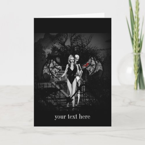 Date Night Gothic Fantasy 3D Card
