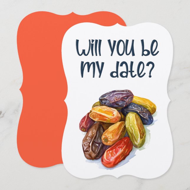 Date Night Humor - A Funny Valentine Meme Invitation (Front/Back)