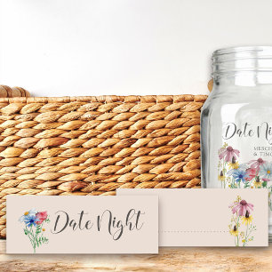 Date Night Idea Wildflower Charm Botanical Card