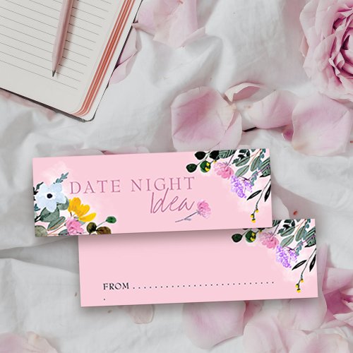 Date Night Idea Wildflower Lawn Floral Advice Card