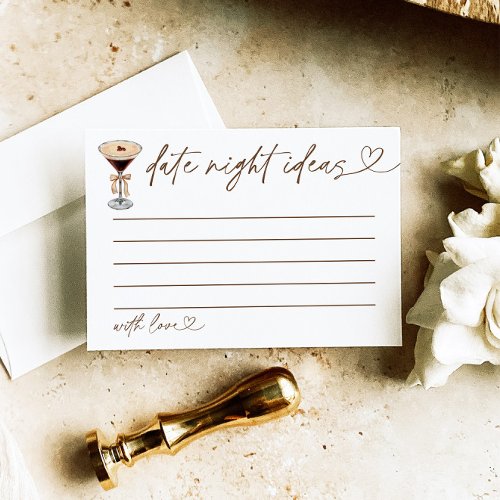 Date Night Ideas Bridal Shower Game Martini