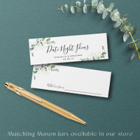 Date Night Ideas Eucalyptus Bridal Shower Wedding