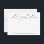 Date Night Ideas for Newlyweds Keepsake Card<br><div class="desc">These beautifully designed cards offer a unique way for wedding guests to share their favorite date night ideas with the bride and groom. Ideal for adding a personal touch to your special day, these cards ensure cherished keepsakes for the happy couple. Perfect for wedding receptions, bridal showers, and engagement parties....</div>