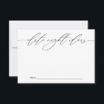 Date Night Ideas for Newlyweds Keepsake Card<br><div class="desc">These beautifully designed cards offer a unique way for wedding guests to share their favorite date night ideas with the bride and groom. Ideal for adding a personal touch to your special day, these cards ensure cherished keepsakes for the happy couple. Perfect for wedding receptions, bridal showers, and engagement parties....</div>