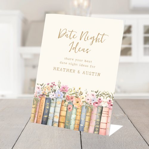 Date Night Ideas Pedestal Sign