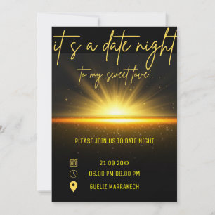 Date Night Invite Dinner Invitation,Date Dinner Te