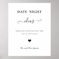 DATE NIGHT IN A JAR, Date Jar Sign, Wedding Sign