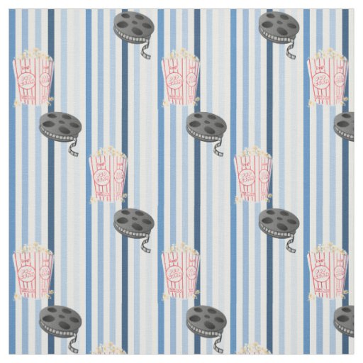 Date Night Popcorn and Movie Fabric