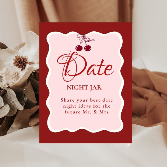 Date Night valentine Bridal Shower wedding Sign (Creator Uploaded)