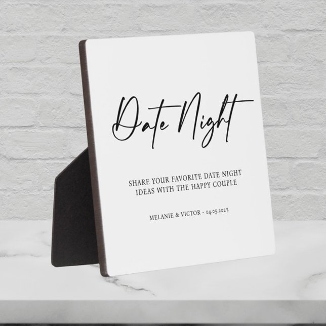 Date Night Wedding Sign  Plaque (Creator Uploaded)