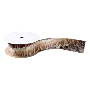 Date Palm Tree Trunk Texture Closeup Photo Image Satin Ribbon