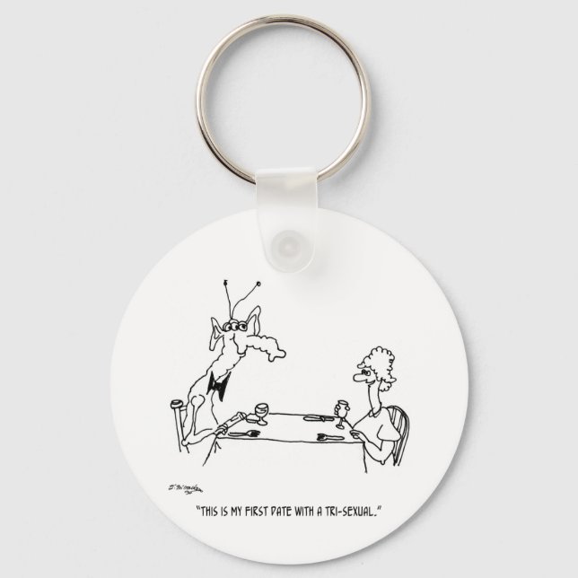 Date With a Tri-Sexual Keychain (Front)