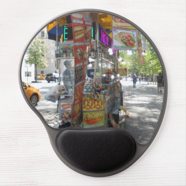 Date Worthy Attrations with Visiting Gold Sparkles Gel Mouse Pad (Front)