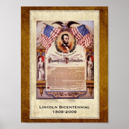 Dated Commemorative Emancipation Proclamation Poster | Zazzle