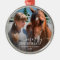 Dated Horse Photo Personalized Round Frame