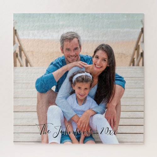 Dated Keepsake Add Your Family Photo Jigsaw Puzzle