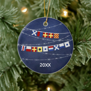 nautical christmas flags