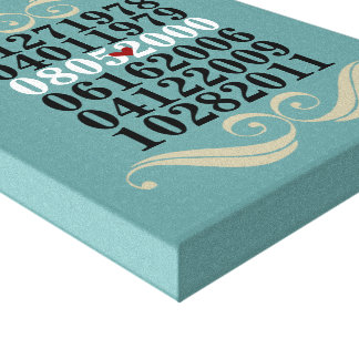 Dated Wall Art - 3 Children - Wrapped Canvas