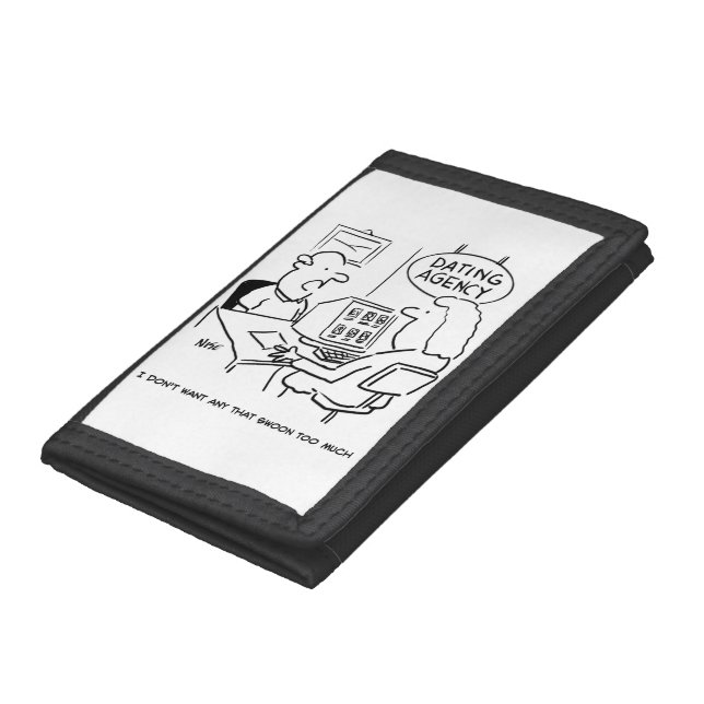 Dating Agency - doesn't want a girl who swoons Trifold Wallet (Bottom)