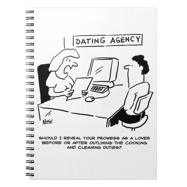 Dating Agency - Prowess as a lover Notebook (Front)