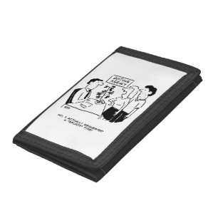 Dating Agency - she'd wanted a sporty type! Funny Trifold Wallet