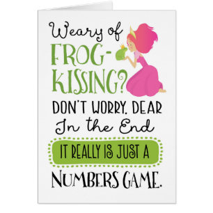 Dating Encouragement Its just a Numbers Game Cards
