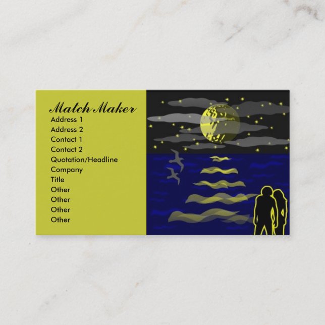 Dating Services Business Cards (Front)