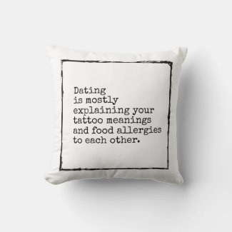 Dating tattoo food allergy funny affirmation humor
