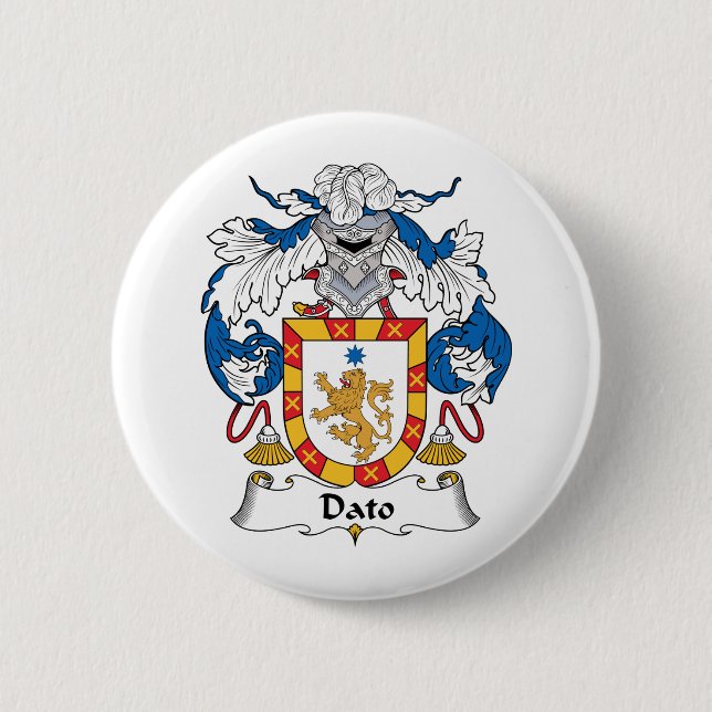 Dato Family Crest Pinback Button (Front)