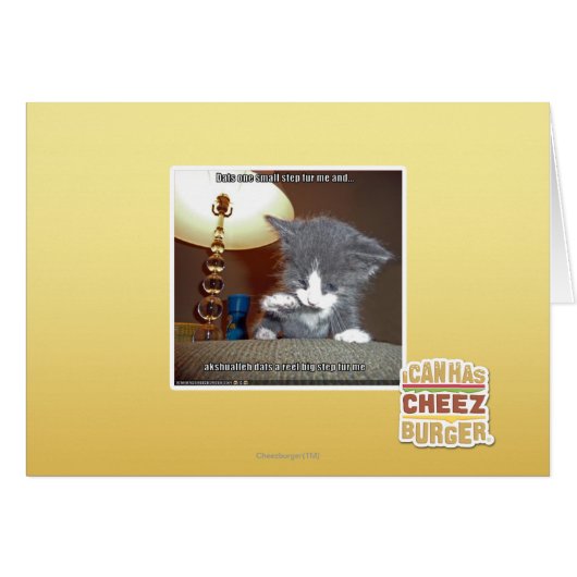 Dats one small step fur me cards (Front Horizontal)