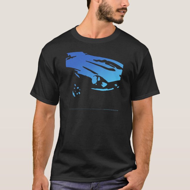 Datsun 240Z Detail - Blue on dark shirt (Front)