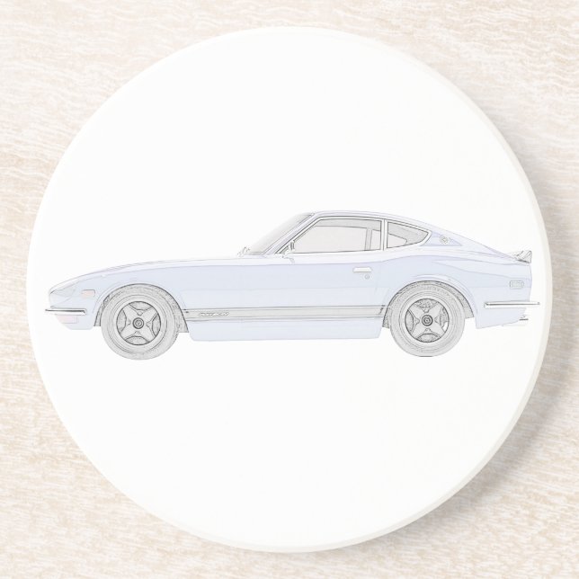 Datsun 240Z Sandstone Coaster (Front)